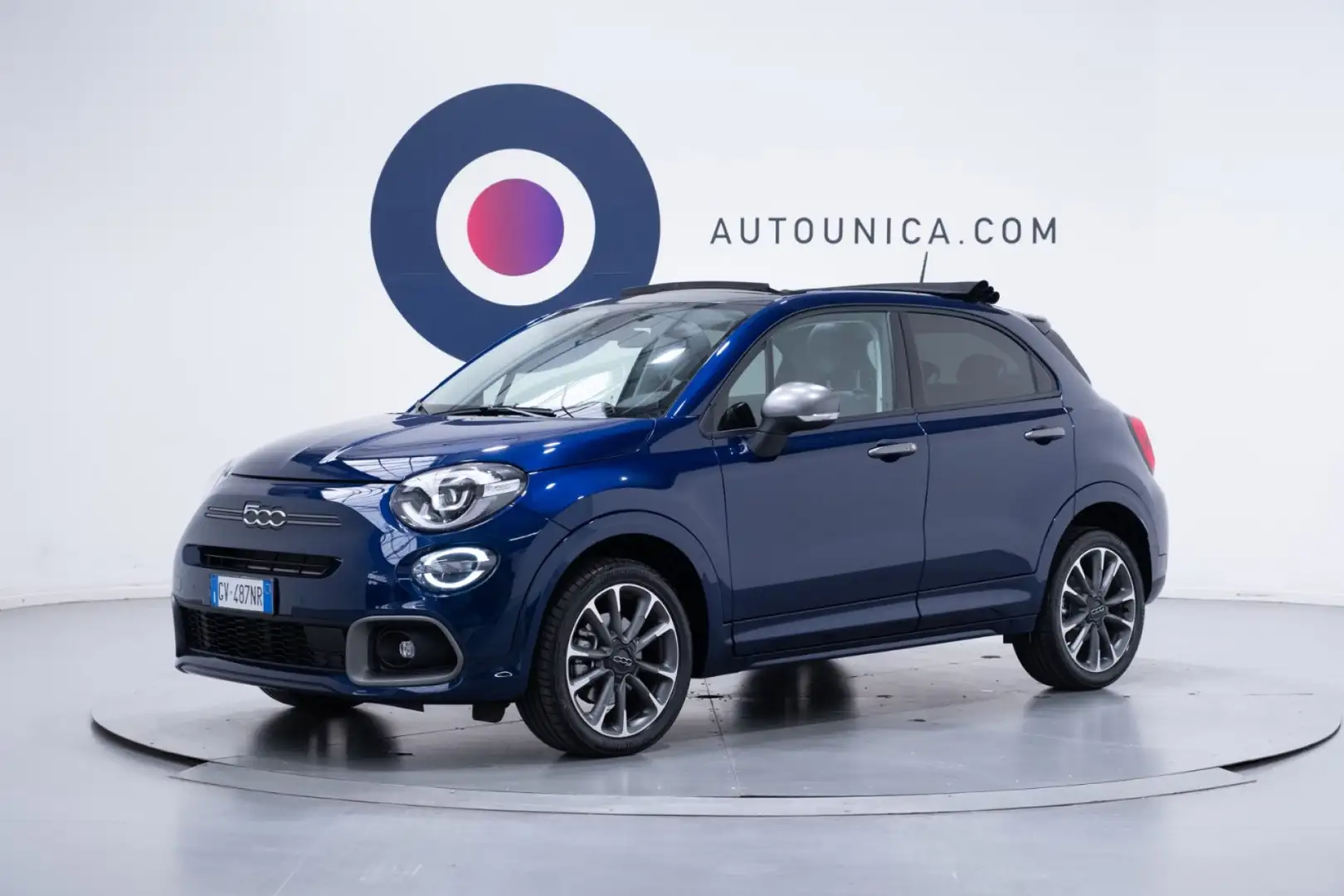 Fiat 500X 1.5 T4 HYBRID CABRIO DCT SPORT DOLCEVITA Bleu - 1