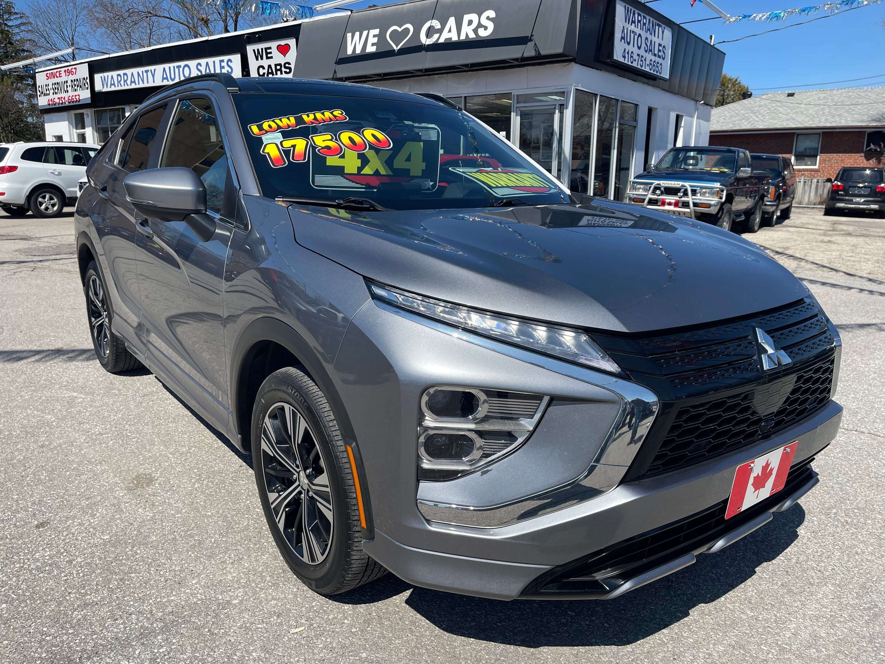 2022 Mitsubishi Eclipse Cross GT AWD BT CAM NAVI LEATHER SUNROOF..CERT INCL.