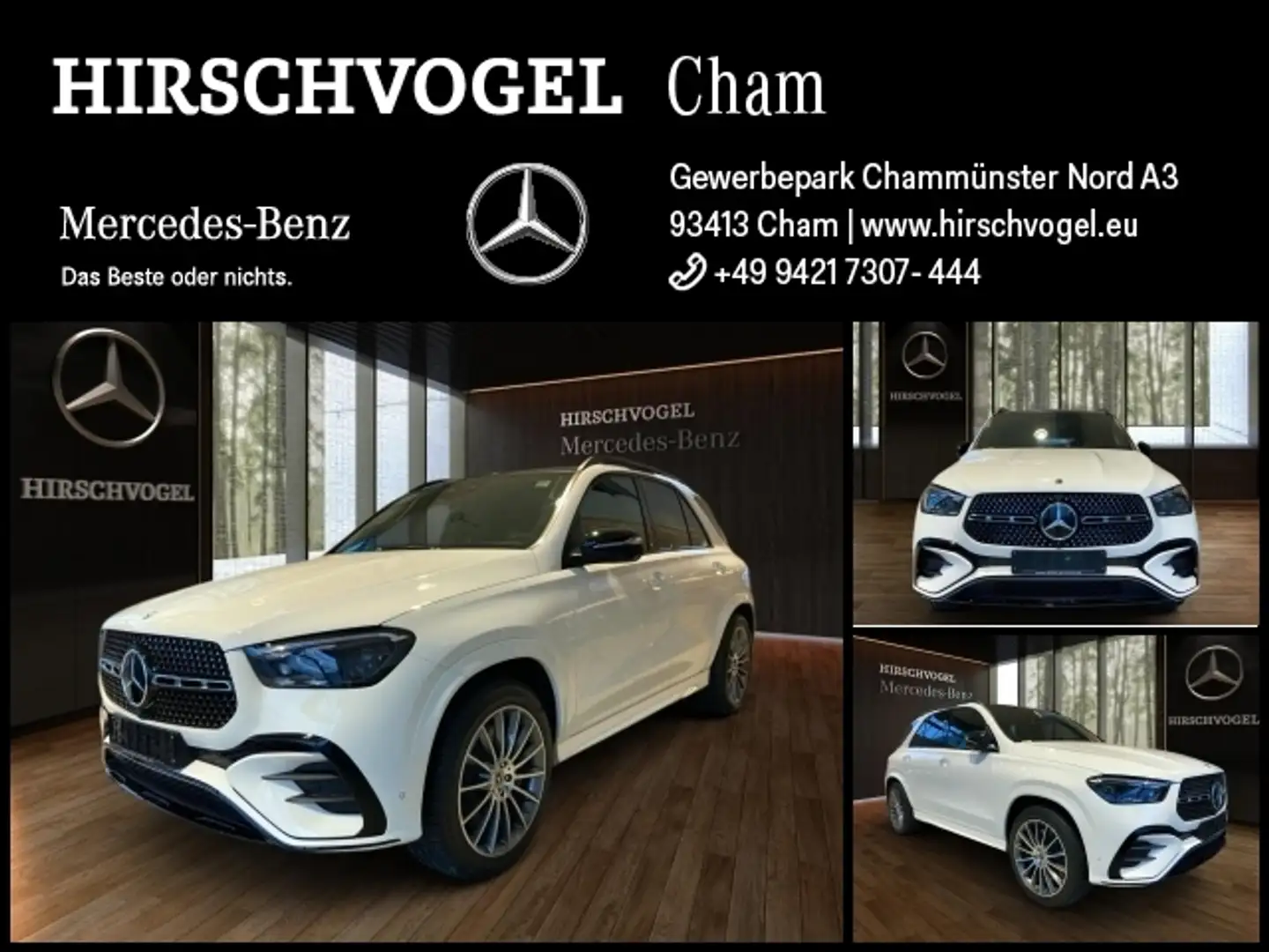 Mercedes-Benz GLE 350 de 4M AMG-Line+AIRMATIC+DISTRON+AHK+Pano Bianco - 1