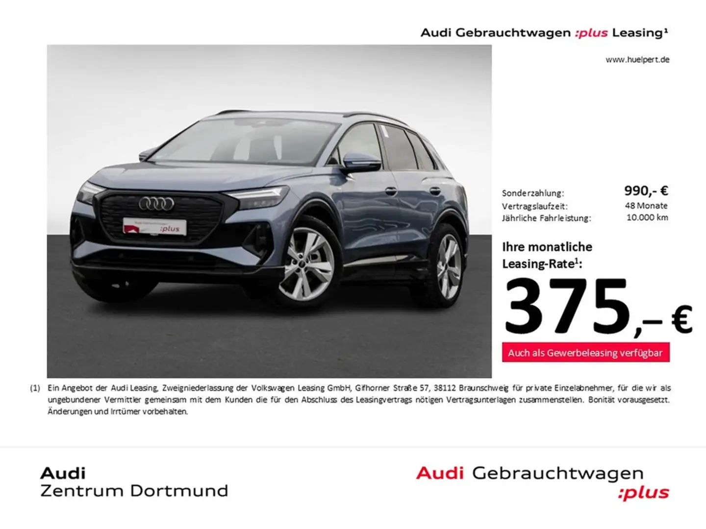 Audi Q4 e-tron 45 S LINE BLACKPAK AHK LM20 E-KLAPPE Blau - 1