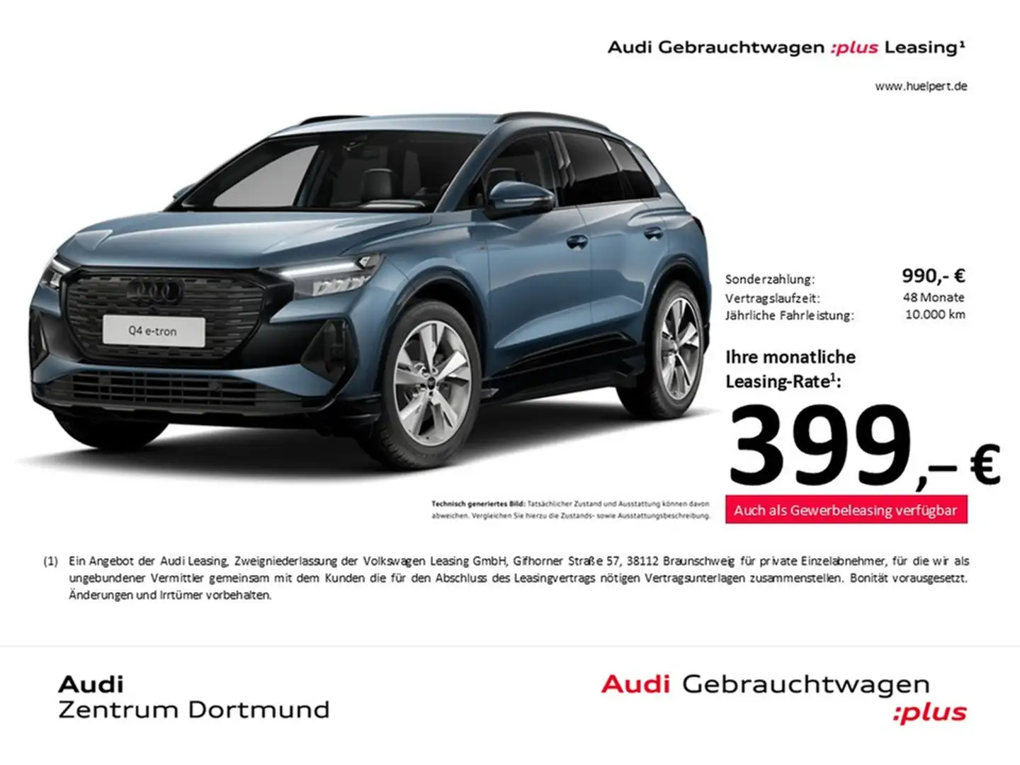 Audi Q4 e-tron 45 S LINE BLACKPAK AHK LM20 E-KLAPPE Blau - 1