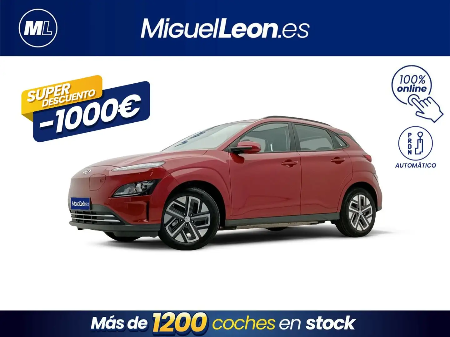 Hyundai KONA EV Maxx 100kW Rojo - 1