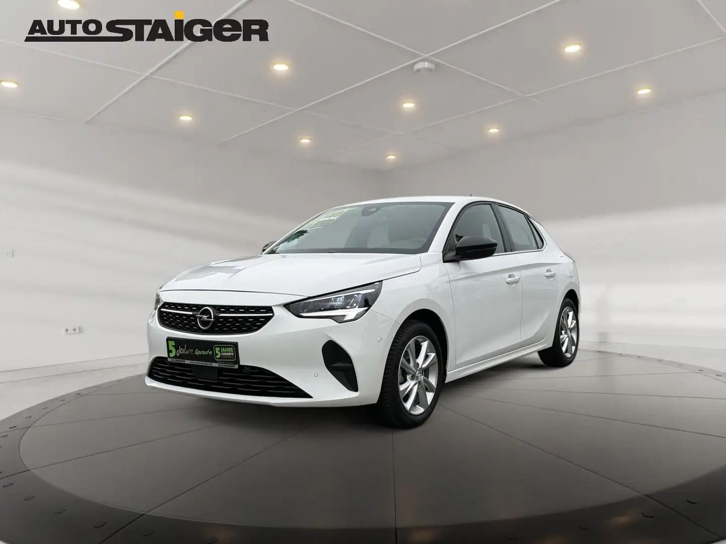 Opel Corsa F 1.2 Elegance LED+SHZ+Fernlichtass.+LM Weiß - 2