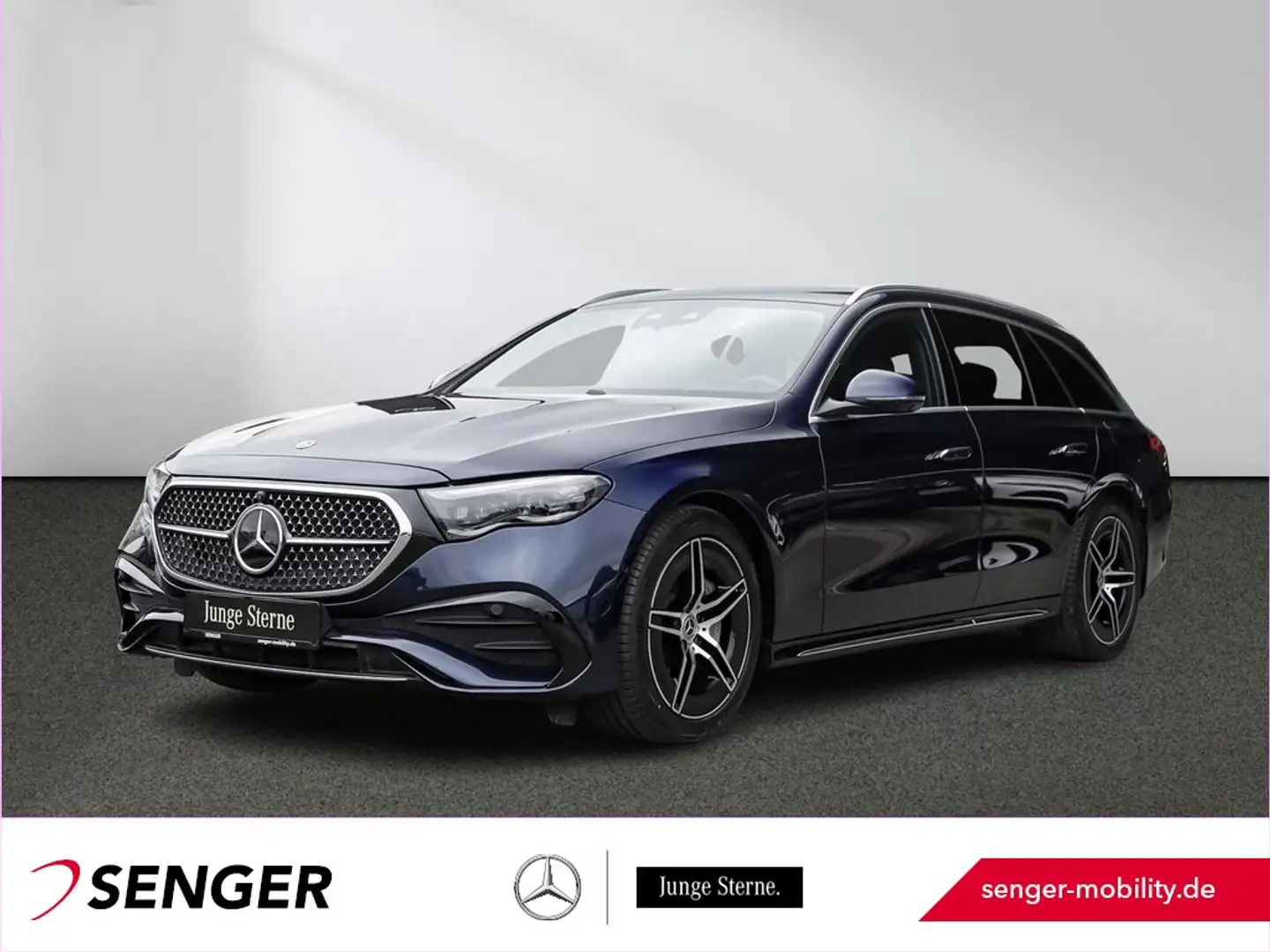 Mercedes-Benz E 300 de T AMG Distronic Digital-Light AHK 360° Bleu - 1