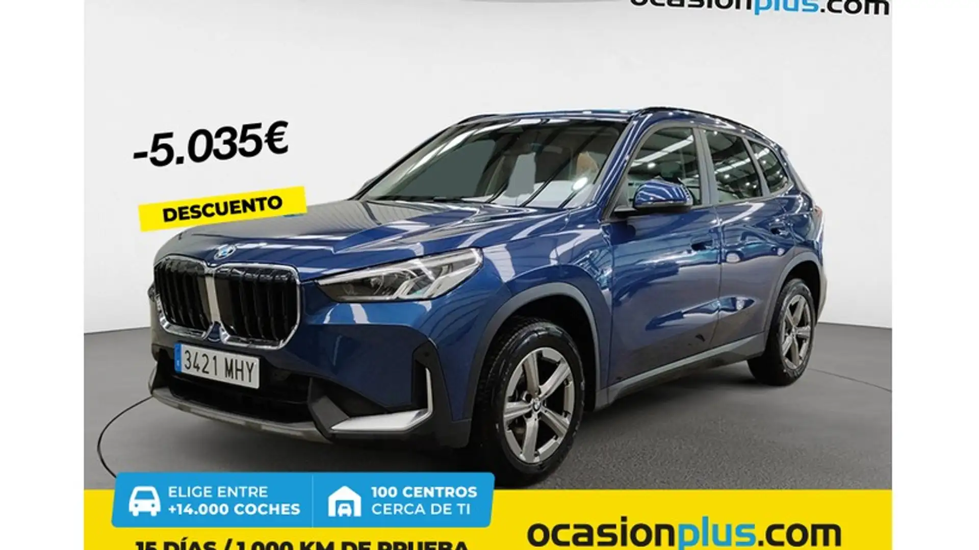 BMW X1 sDrive 18iA Bleu - 1