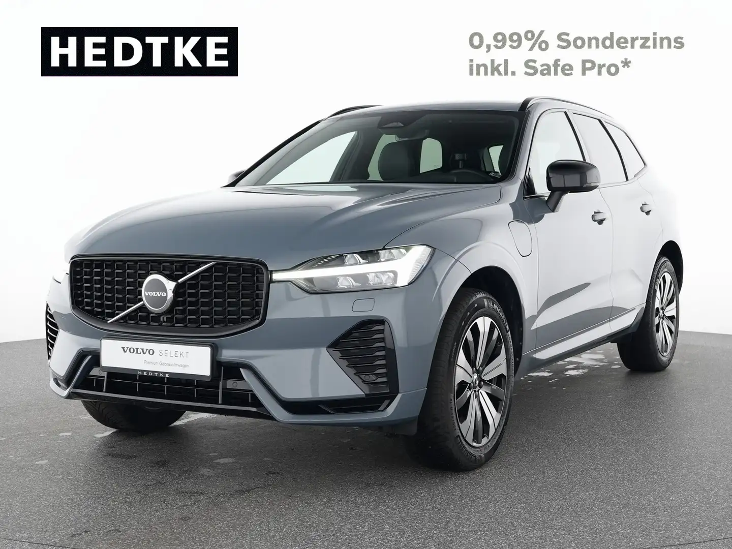 Volvo Sonstige XC60 T6 Recharge AWD Plus Dark 19"+VOLL-LED+H&K Grau - 1