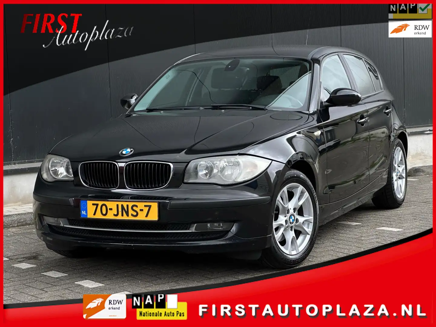 BMW 118 1-serie 118i Business Line 5-DEURS 6-BAK/AIRCO/ISO Zwart - 1
