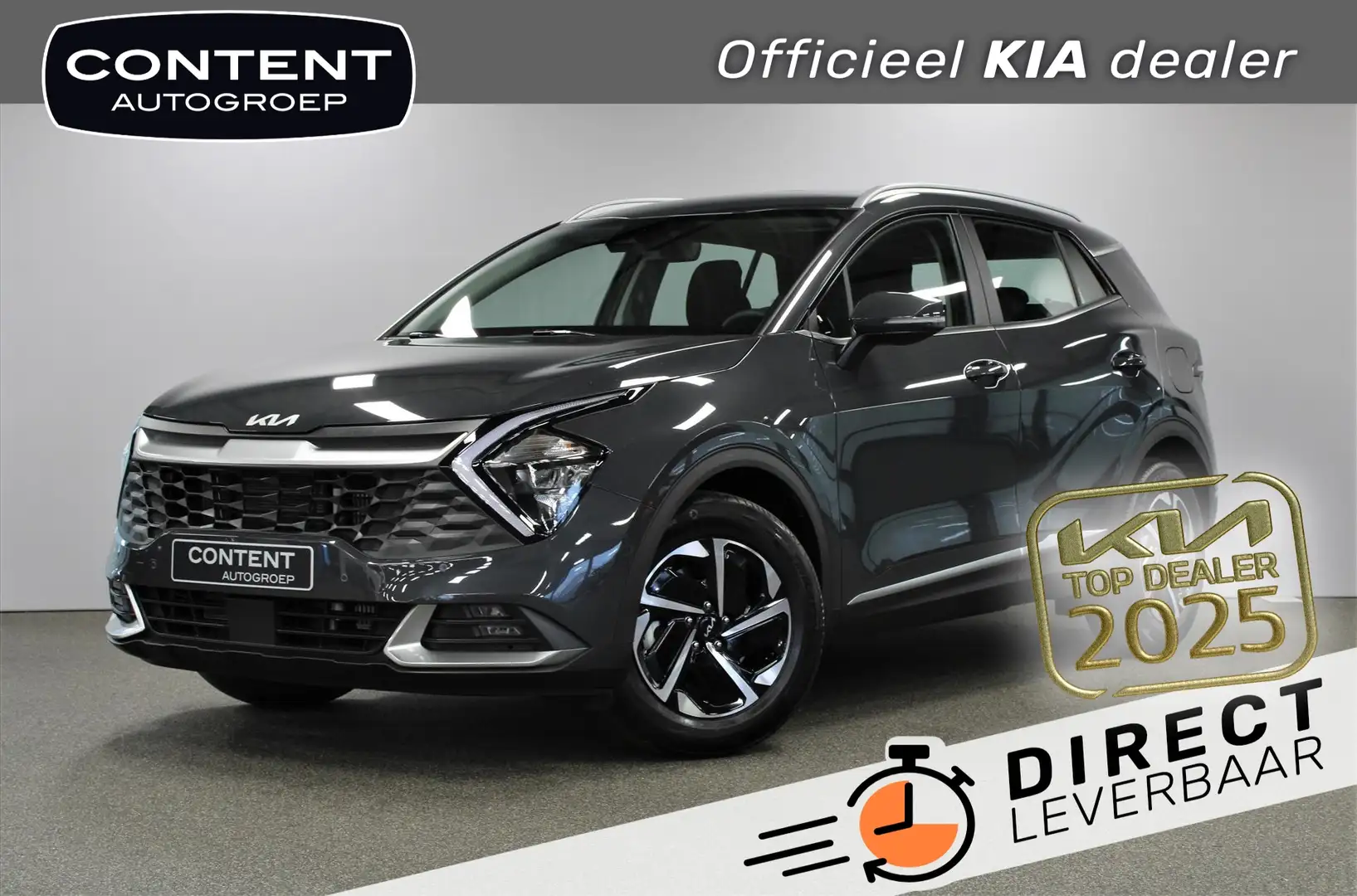 Kia Sportage 1.6 T-GDi 210pk Hybrid AT6 DynamicLine | Beperkte Grijs - 1