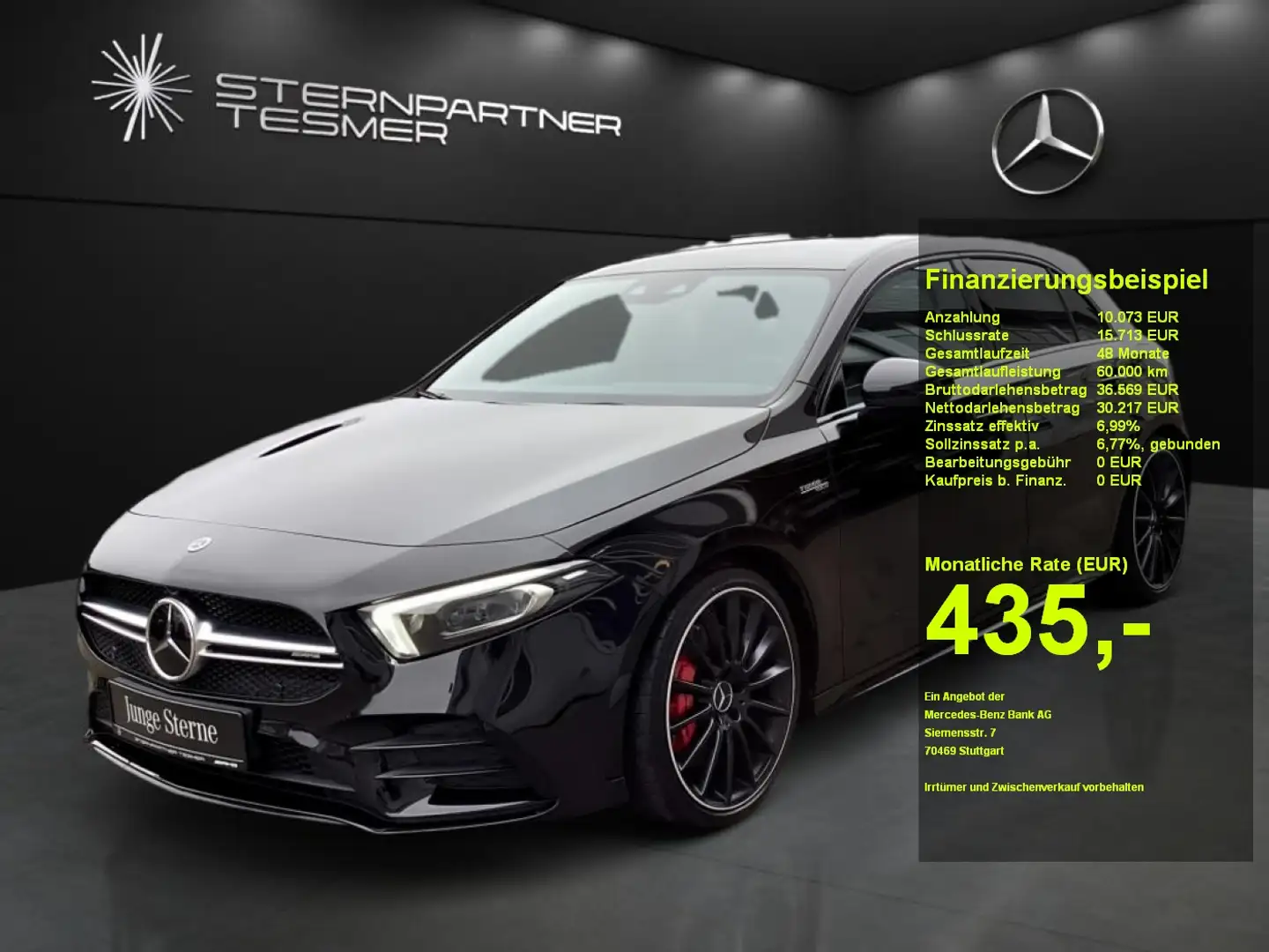 Mercedes-Benz A 35 AMG AMG A 35 4M Distro+MBeam+PANO+360°+19" Černá - 1