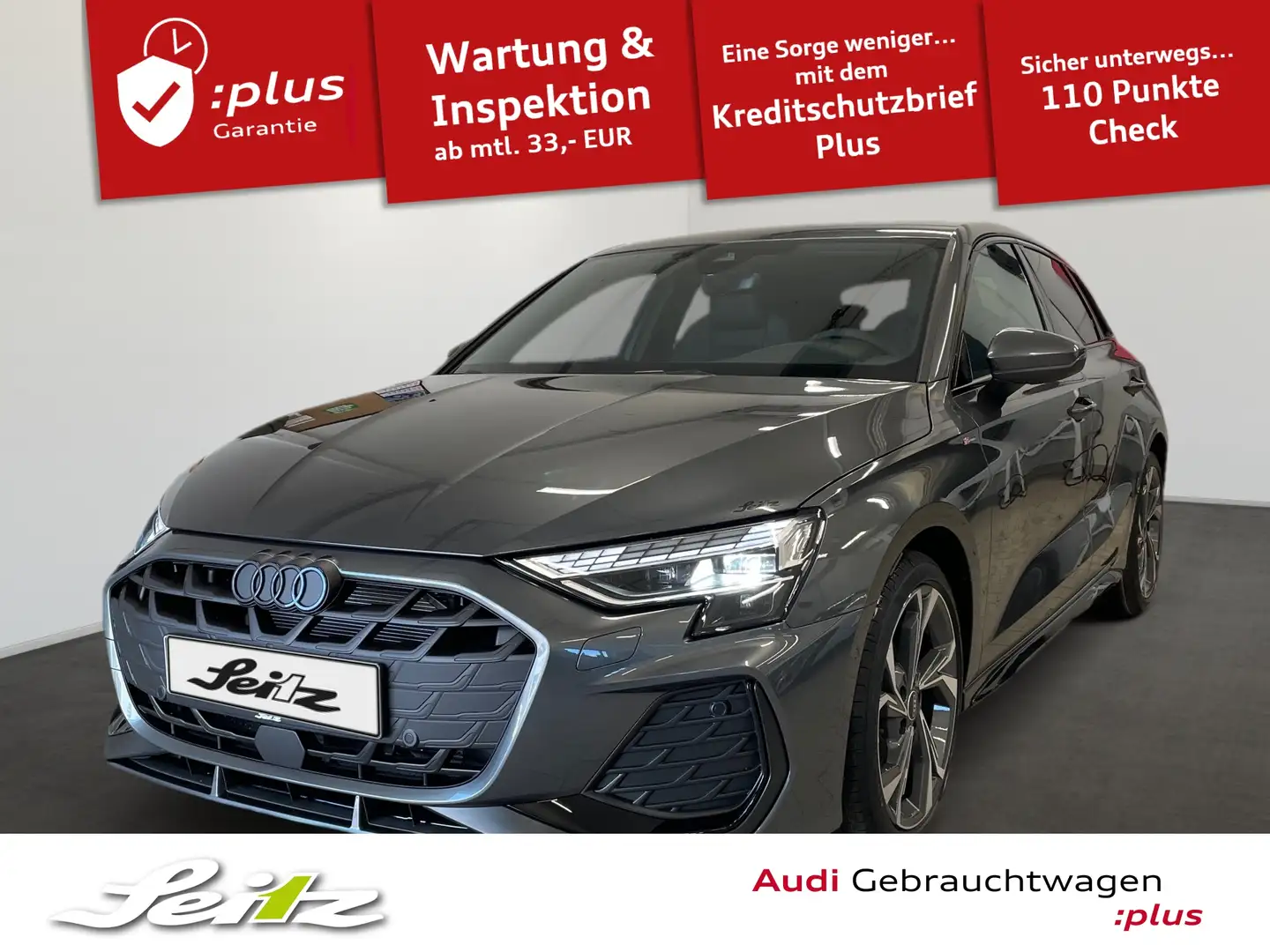 Audi A3 Sportback 35 TDI S line *AHK*NAVI*KAMERA* Grau - 1