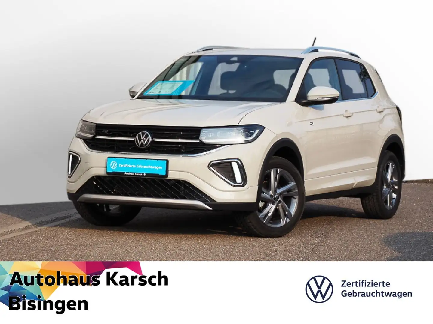 Volkswagen T-Cross 1.0 TSI R-Line IQ.LIGHT, ALU, PDC Navi LED Grau - 1