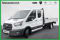 Ford Transit DoKa-Pritsche Trend 350 L5 EcoBlue Blanc - thumbnail 1