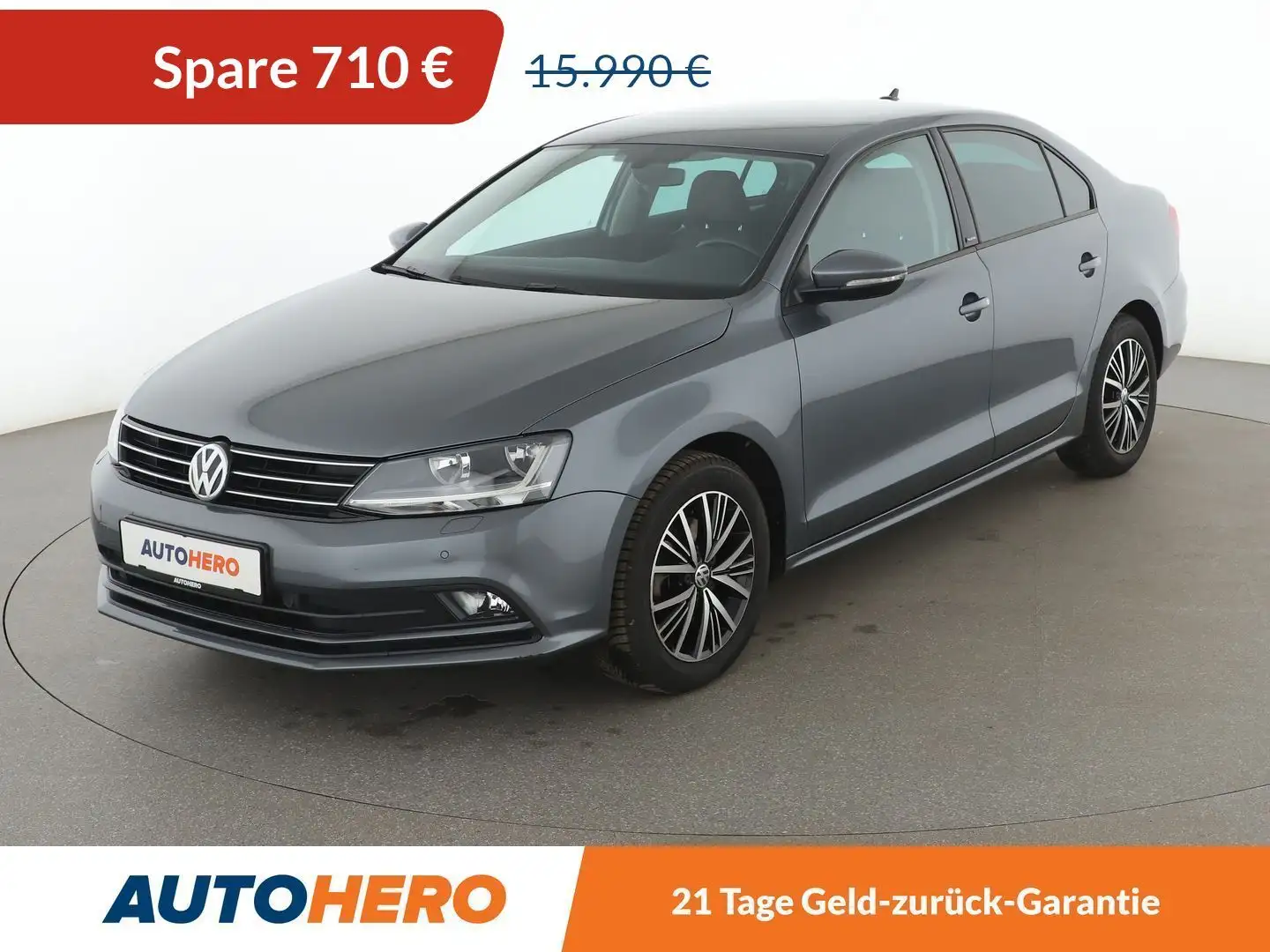 Volkswagen Jetta 1.4 TSI BlueMotion Aut.*NAVI*PDC*SHZ*KLIMA* Gris - 1