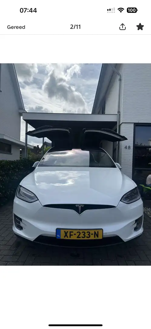 Tesla Model X 100D Performance met compleet nieuw accu pakket White - 2
