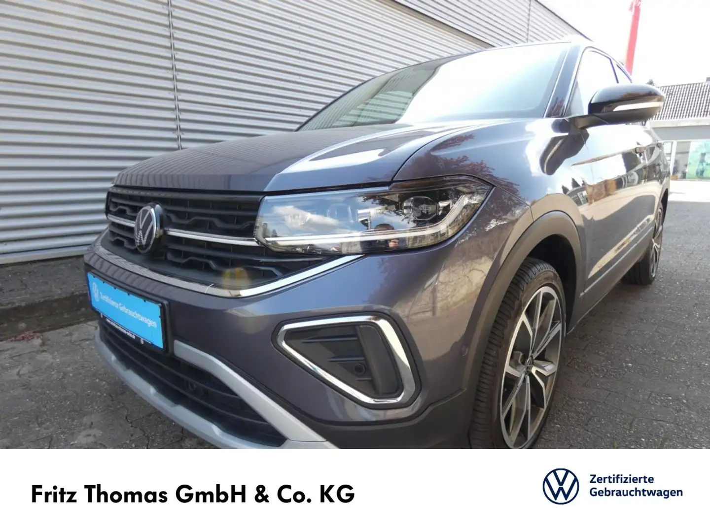 Volkswagen T-Cross 1.0 TSI DSG Style LED Navi AHK RKamera Klima Navi Grau - 2