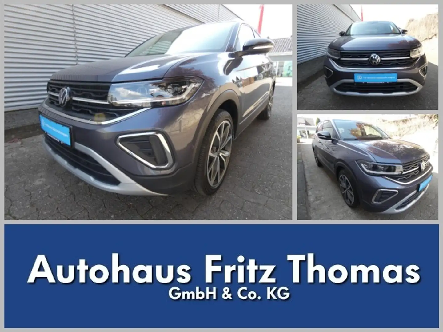Volkswagen T-Cross 1.0 TSI DSG Style LED Navi AHK RKamera Klima Navi Grau - 1