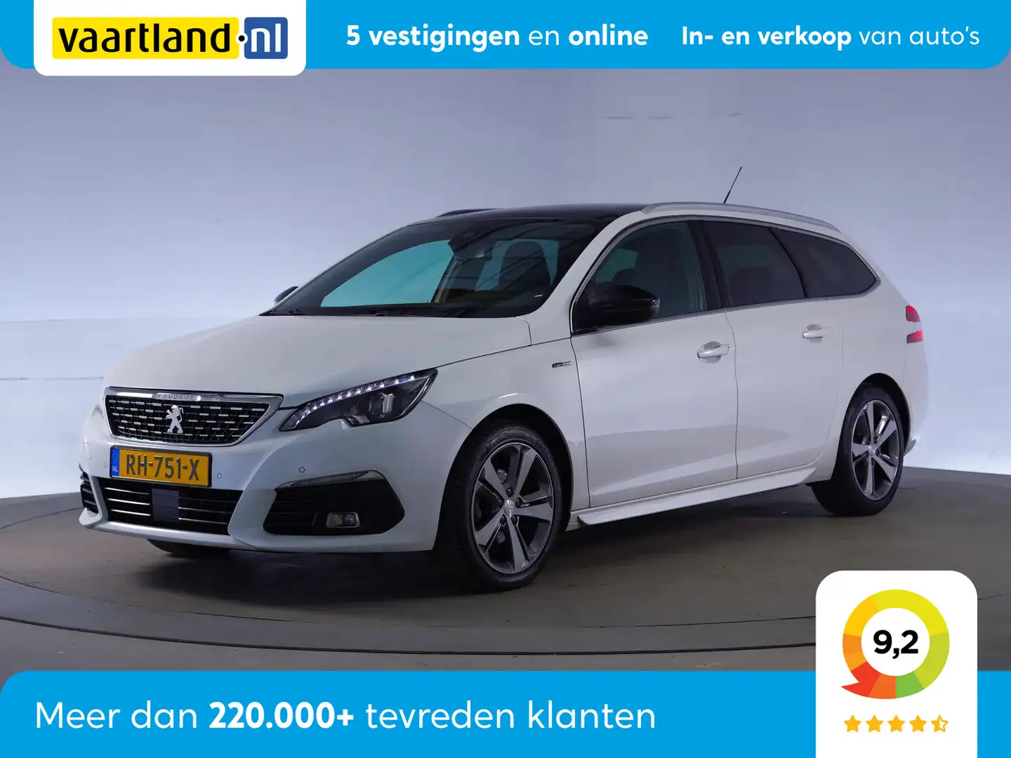 Peugeot 308 1.2 PureTech GT-line [ Led Panoramadak Nav Cam ] Weiß - 1