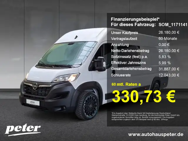 Opel Movano Movano 2.2 DoKa 6-Sitzer L4 H2 +Navi+Alu+AHK+