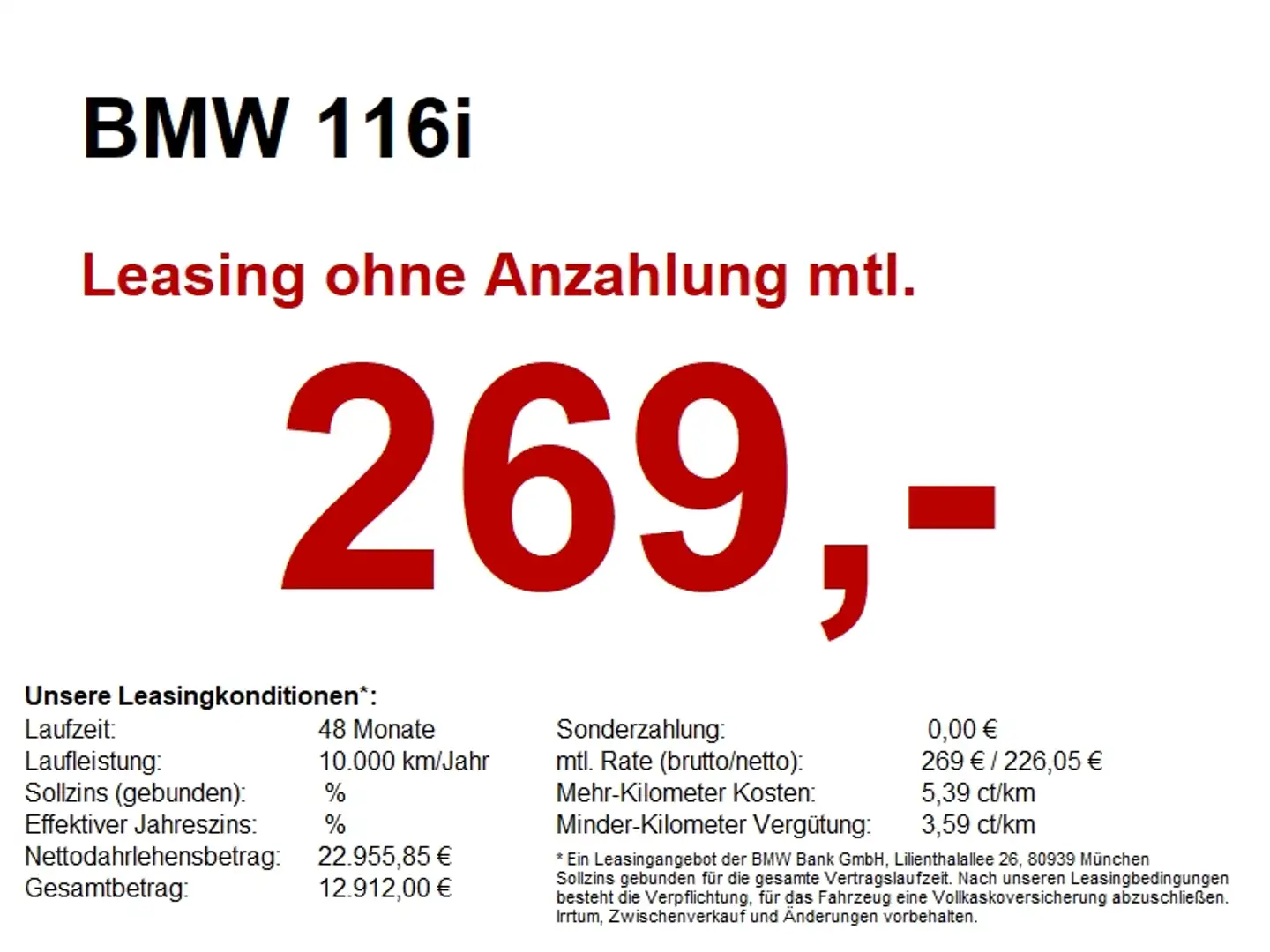 BMW 116 i Advantage *AKTIONSPREIS* Weiß - 1