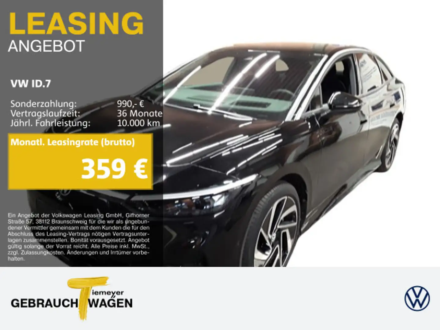 Volkswagen ID.7 PRO LM20 IQ.LIGHT 360 MASSAGE Schwarz - 1