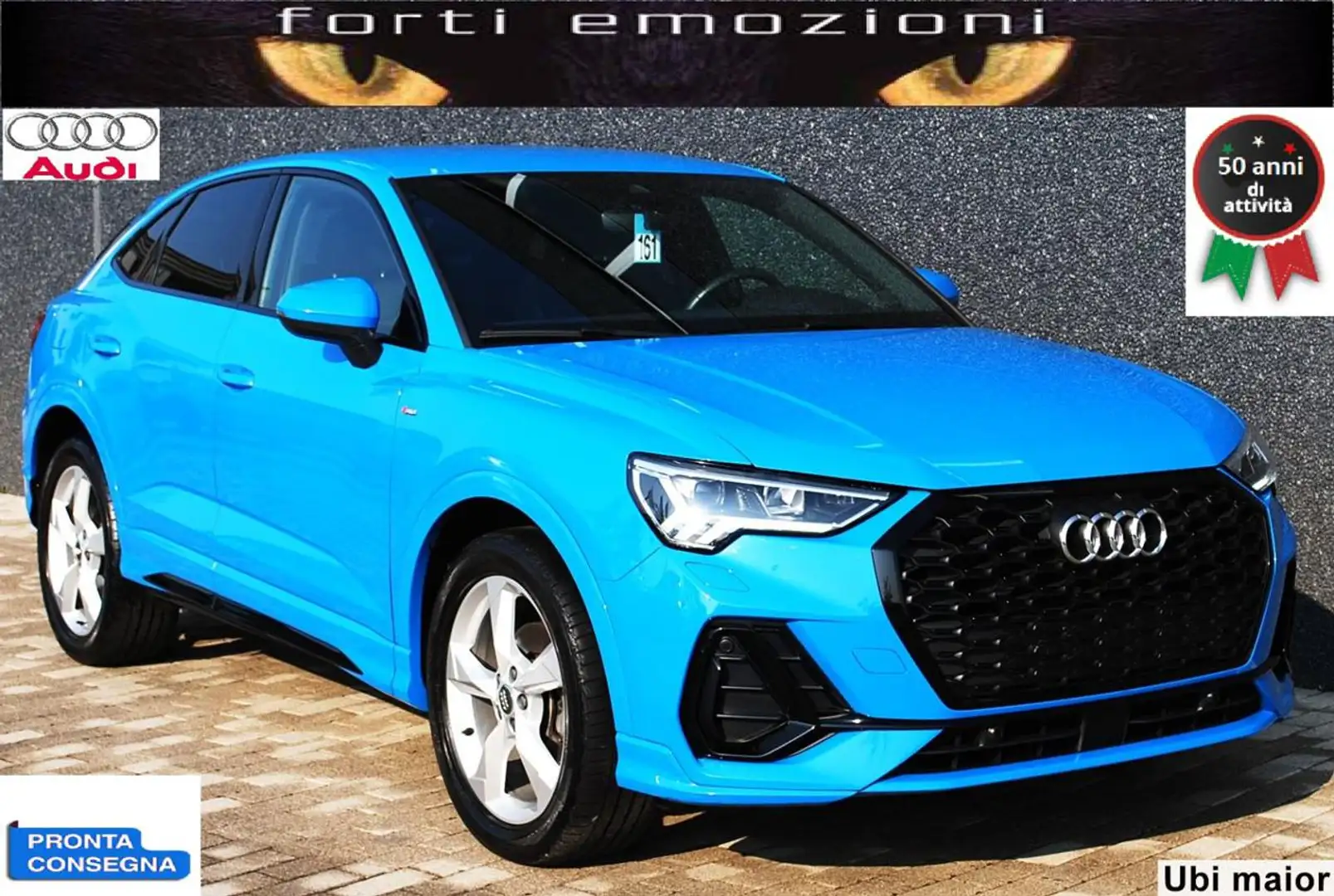Audi Q3 SportBack TFSI S tronic ACT HYBRID LIMITED Bleu - 2