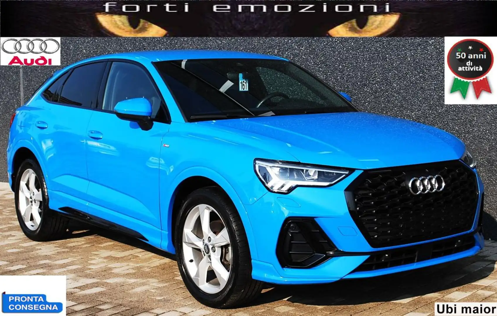 Audi Q3 SportBack TFSI S tronic ACT HYBRID LIMITED Bleu - 1