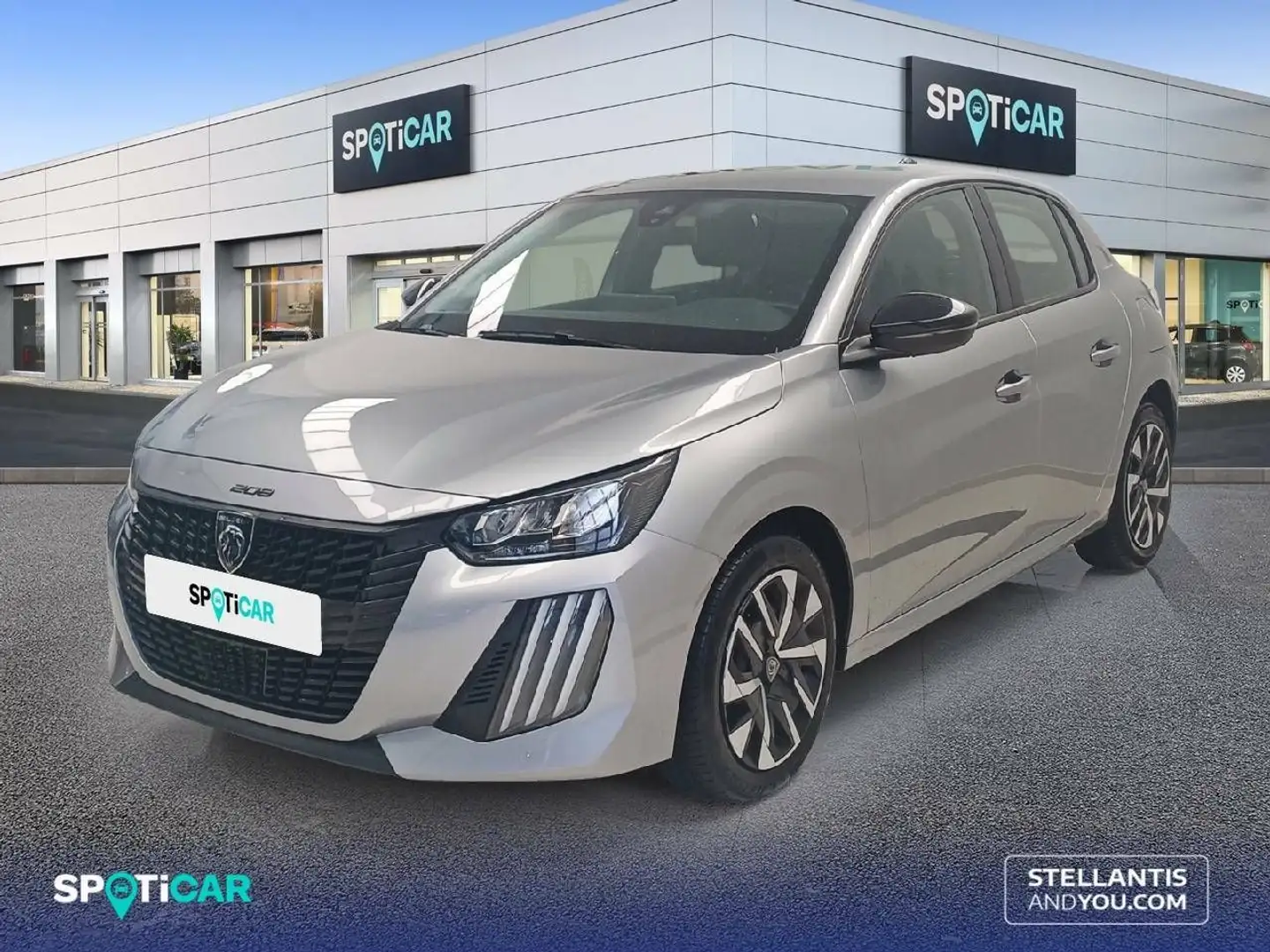 Peugeot 208 1.2 Puretech S&S Active 100 Gris - 1