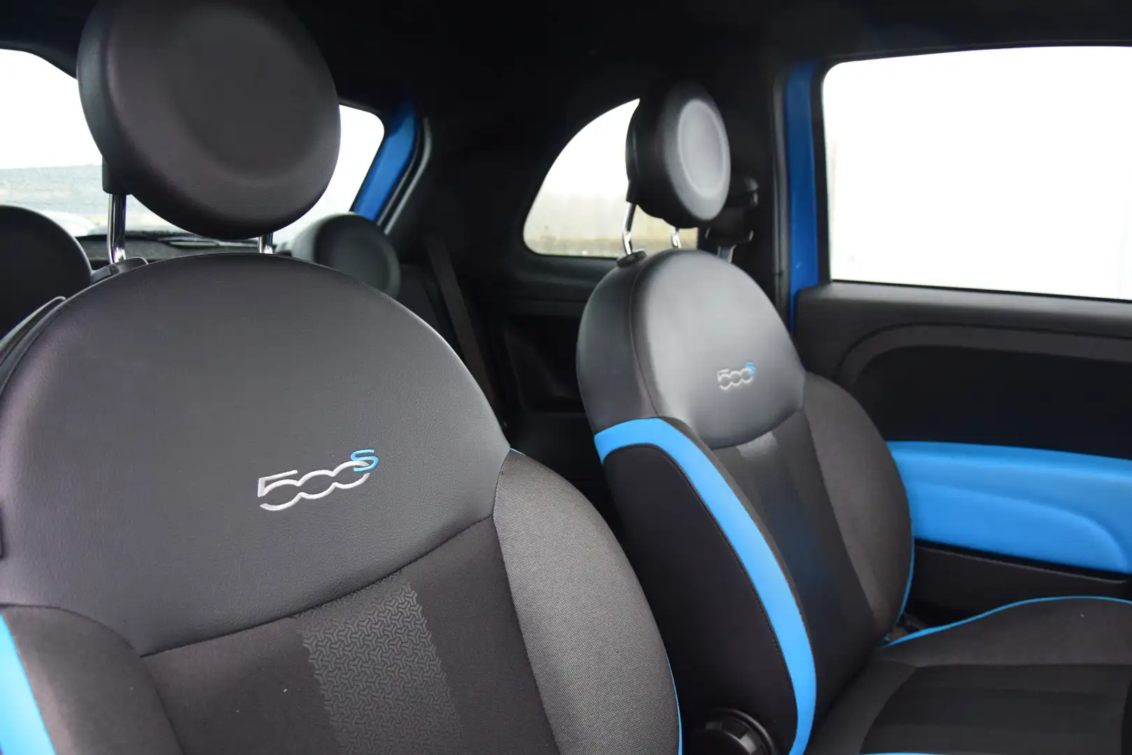 Fiat 500 0.9 TwinAir Turbo 500S Pano/Schuifdak Priv/Glass Blau - 2