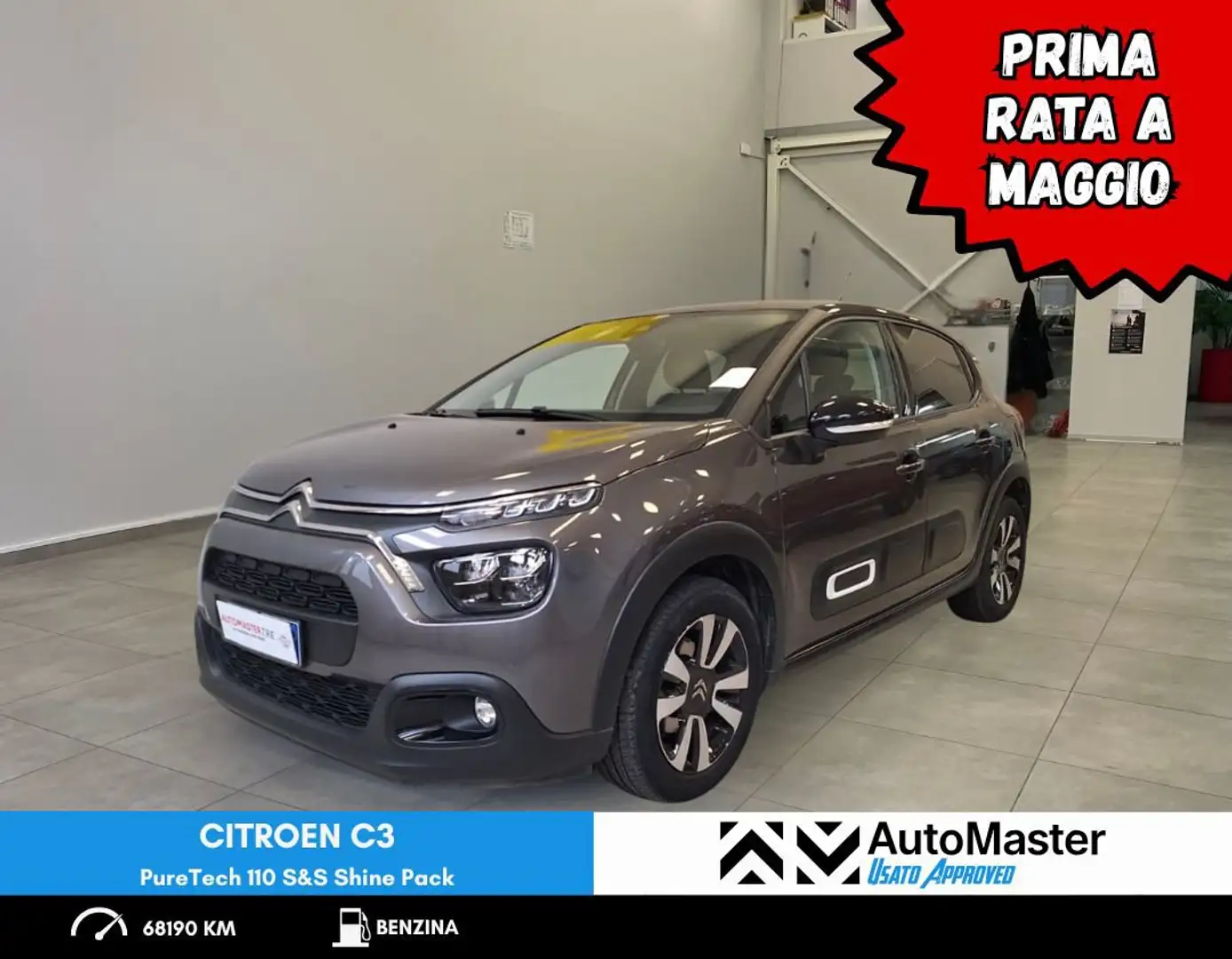 Citroen C3 PureTech 110 S&S Shine Pack Grau - 1