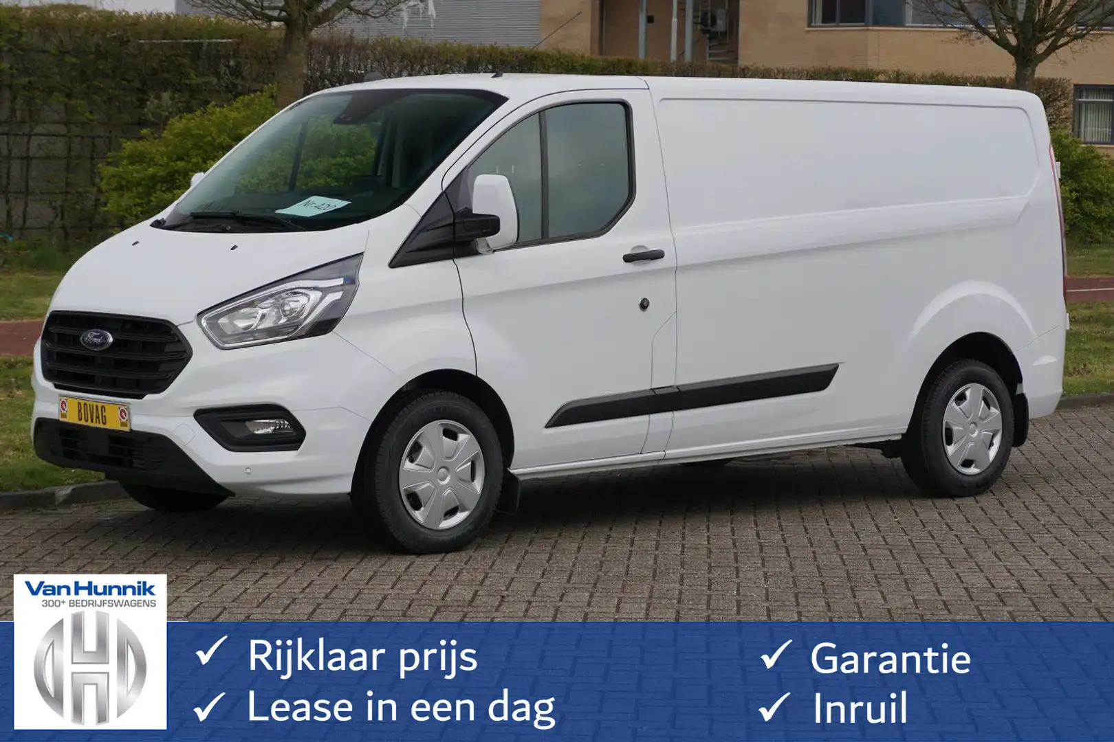 Ford Transit Custom 300L 130 PK Trend Airco, Cruise, Camera, Apple CP Blanco - 1