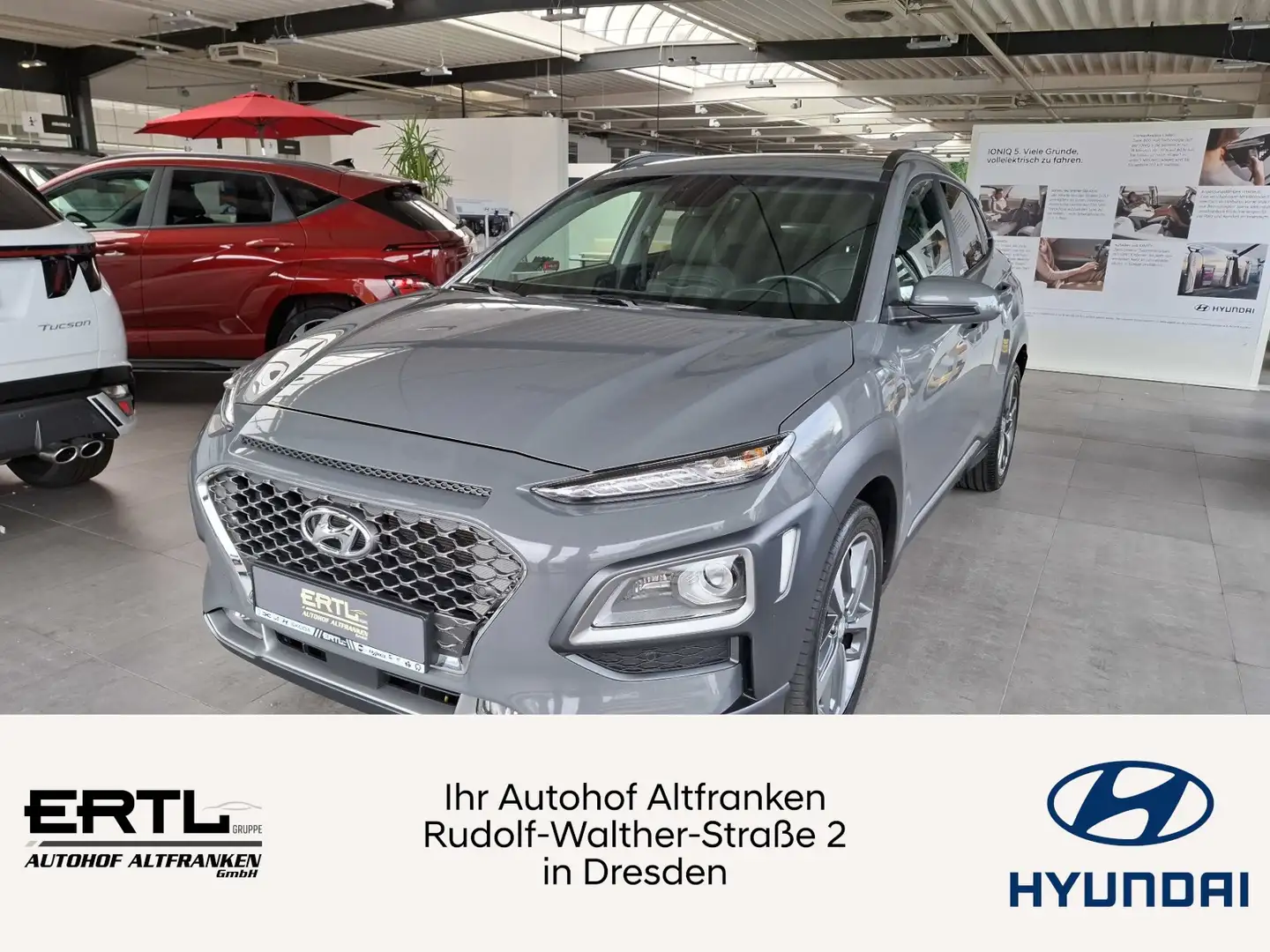 Hyundai KONA 1.6 T-GDi DCT 4WD Premium Grau - 1