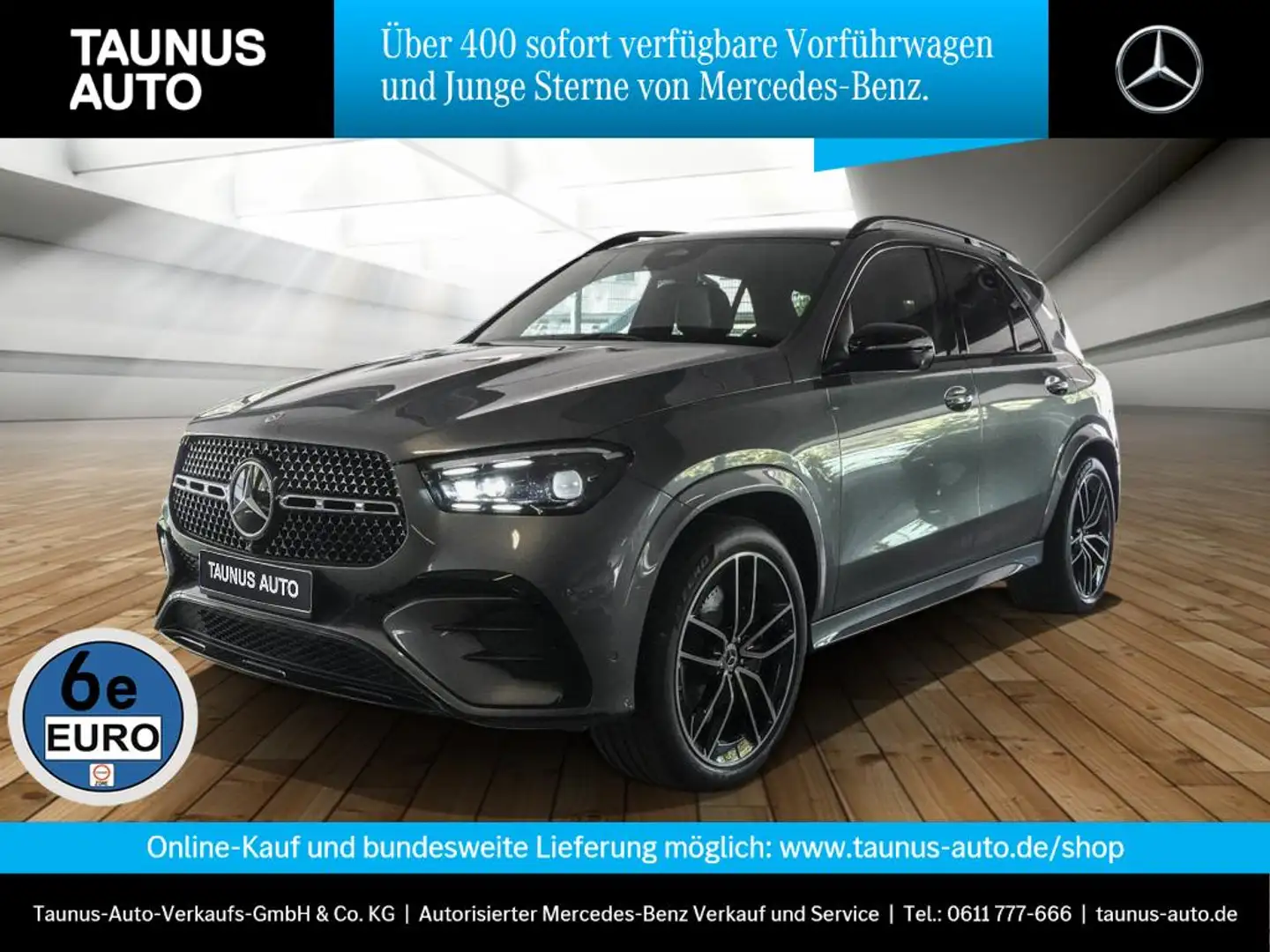 Mercedes-Benz GLE 450 AMG-DISTRONIC-AHK-PANO-HUD-UVP 119.600,- Grau - 1