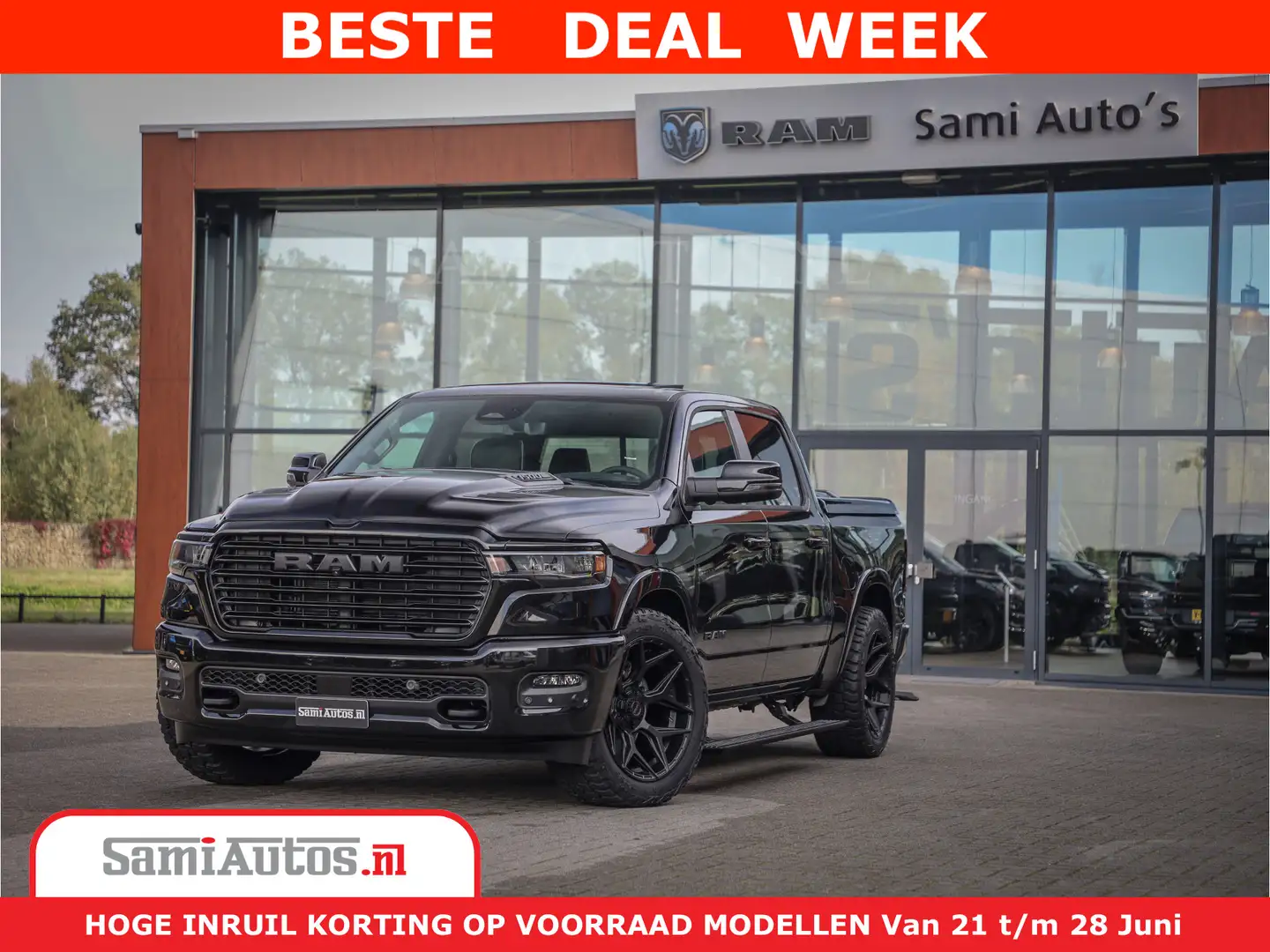 Dodge RAM 1500 Night Premium | Full Option | De Meest Luxe P Zwart - 2