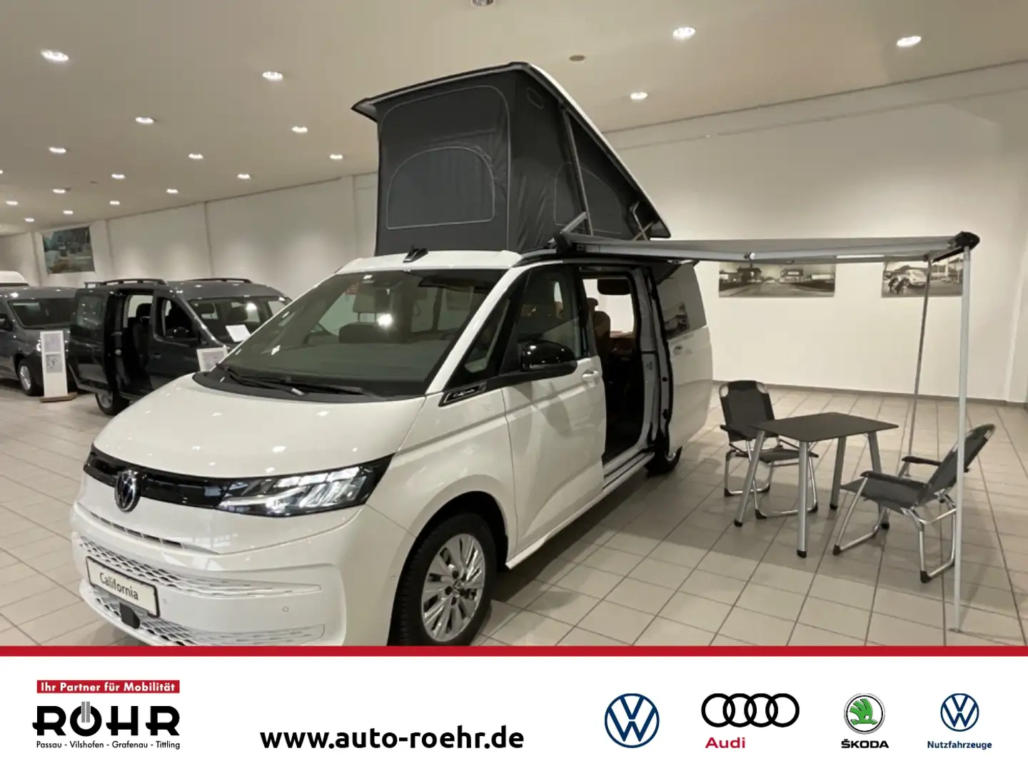 Volkswagen T7 California Beach Camper (AHK/Standh./el.Aufstelldach) 2.0 l T Blanc - 1