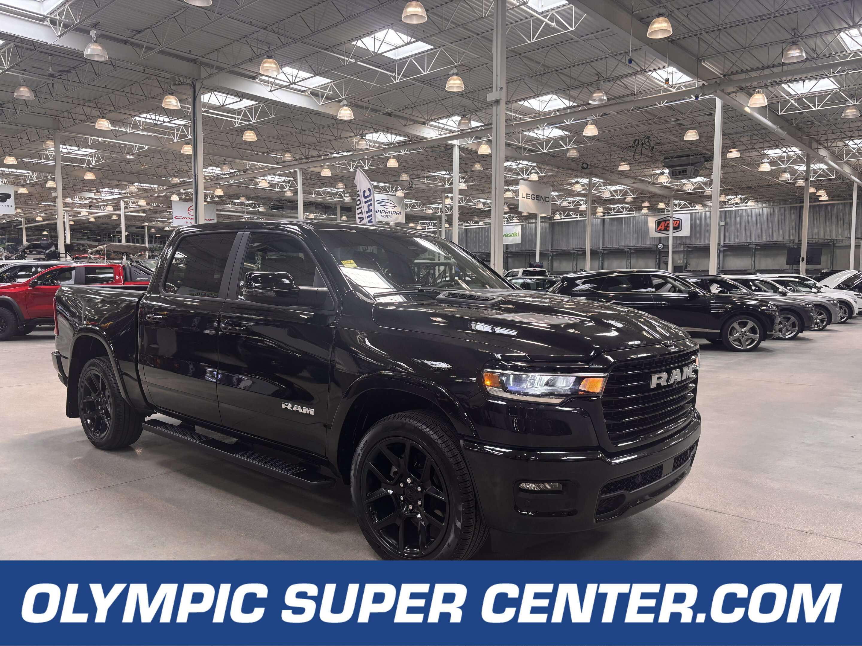 2025 RAM 1500 Laramie 4x4 | Heated/Cooled Leather | Running boar