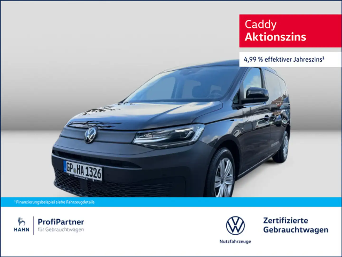 Volkswagen Caddy 2.0TDI 90KW/122 PS NAVI LED AHK ACC Schwarz - 1