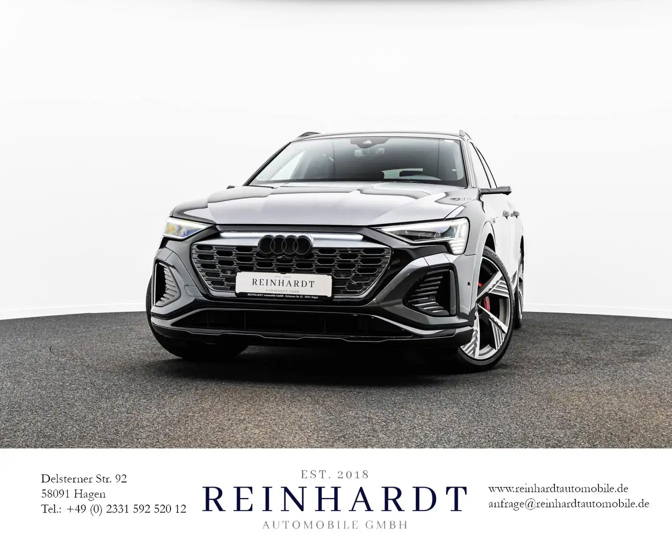 Audi Q8 e-tron 55 2x S LINE BLACK 22/ACC/S-SITZE/PANO Gris - 1