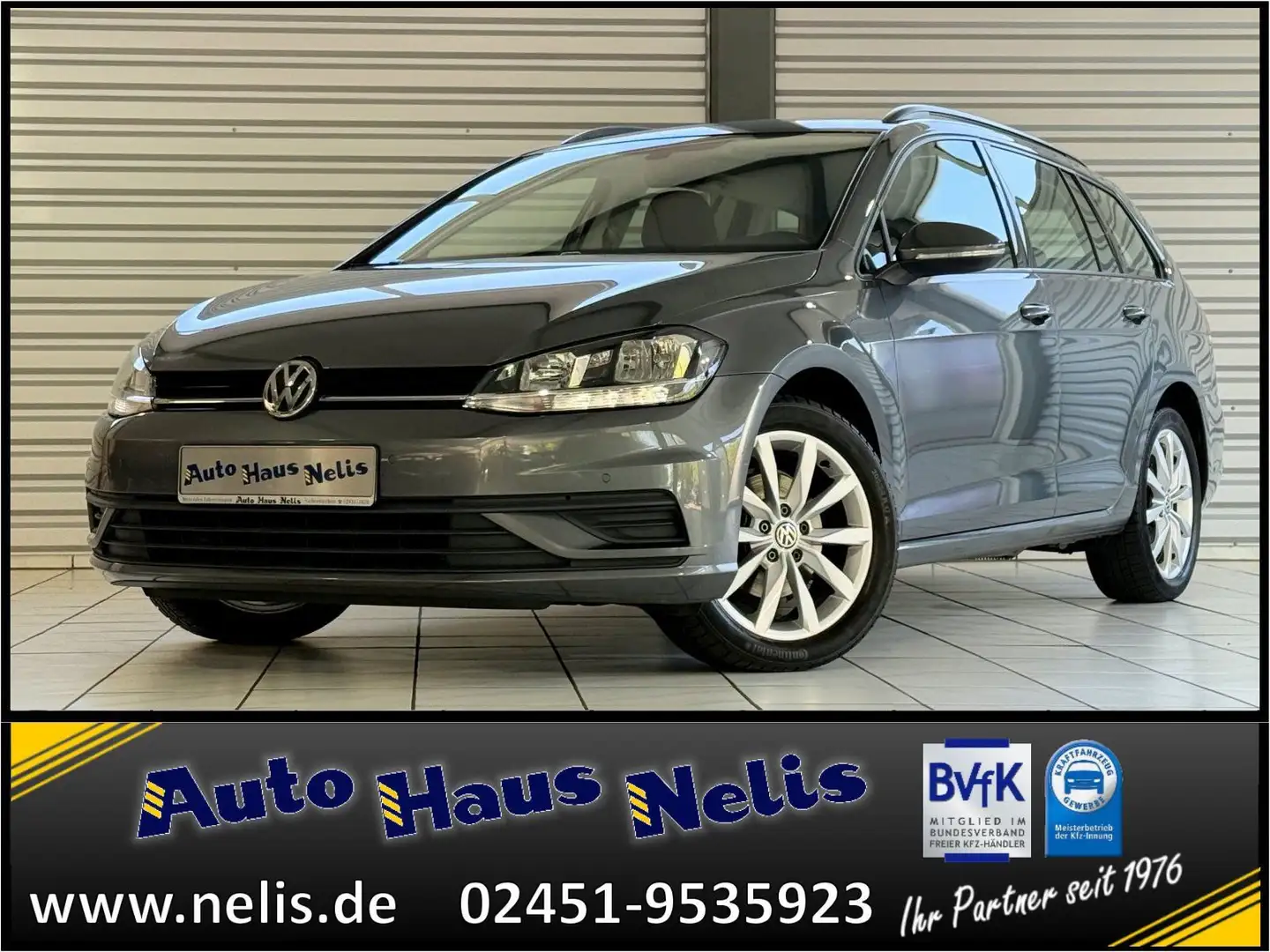 Volkswagen Golf VII 1,6 TDI Variant Trendline DSG ACC NaviT Grey - 1