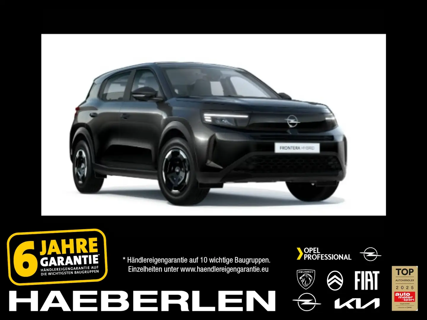 Opel Frontera 1.2 Edition 74kW *PDC*SHZ+LHZ*KLIMA Schwarz - 1