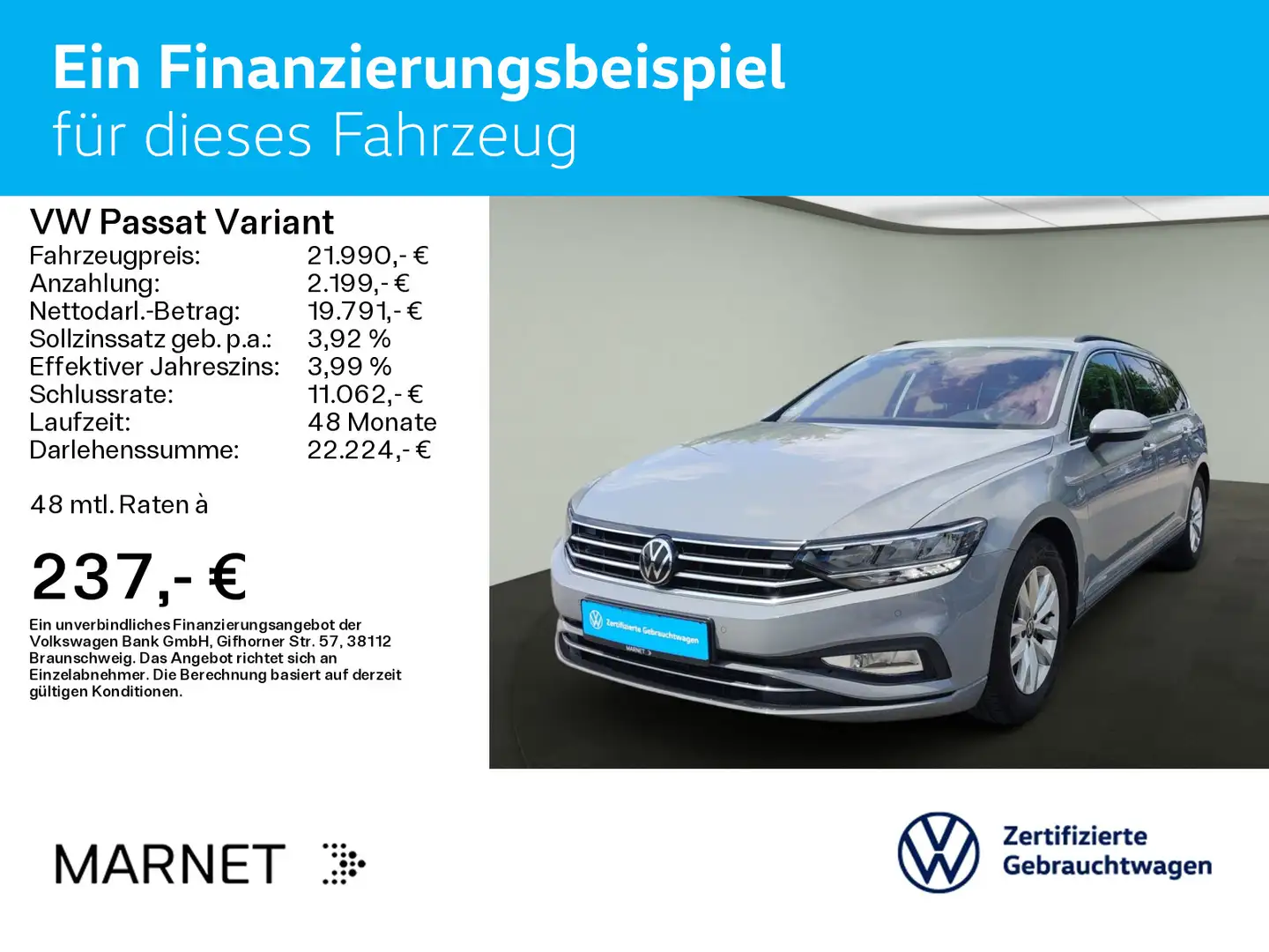 Volkswagen Passat Variant 2.0 TDi DSG Business*Navi* AHK* K Gris - 2