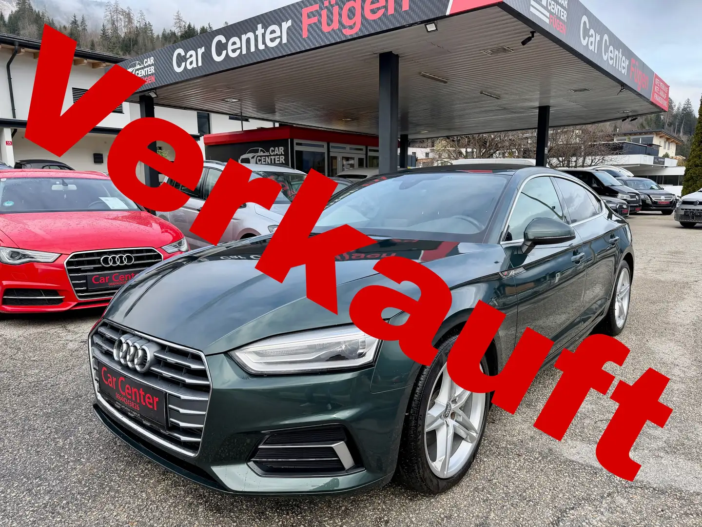 Audi A5 3.0 TDI quattro sport s-line Grün - 1