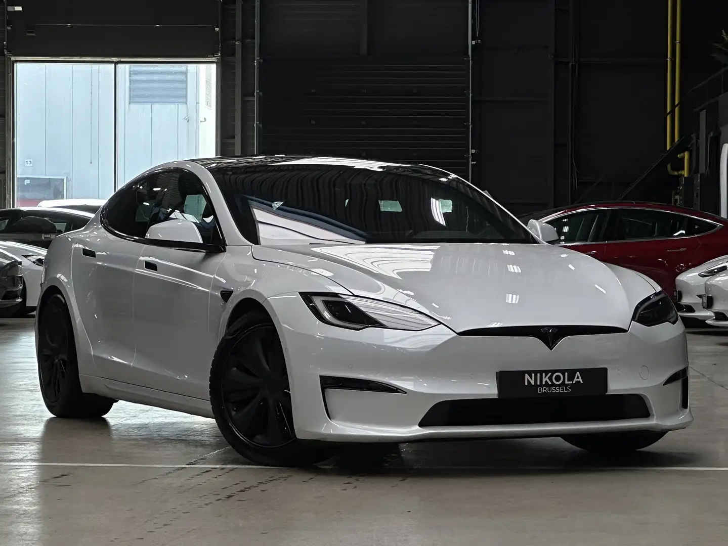 Tesla Model S PLAID - AP ACTIVE - SPOILER Blanc - 1