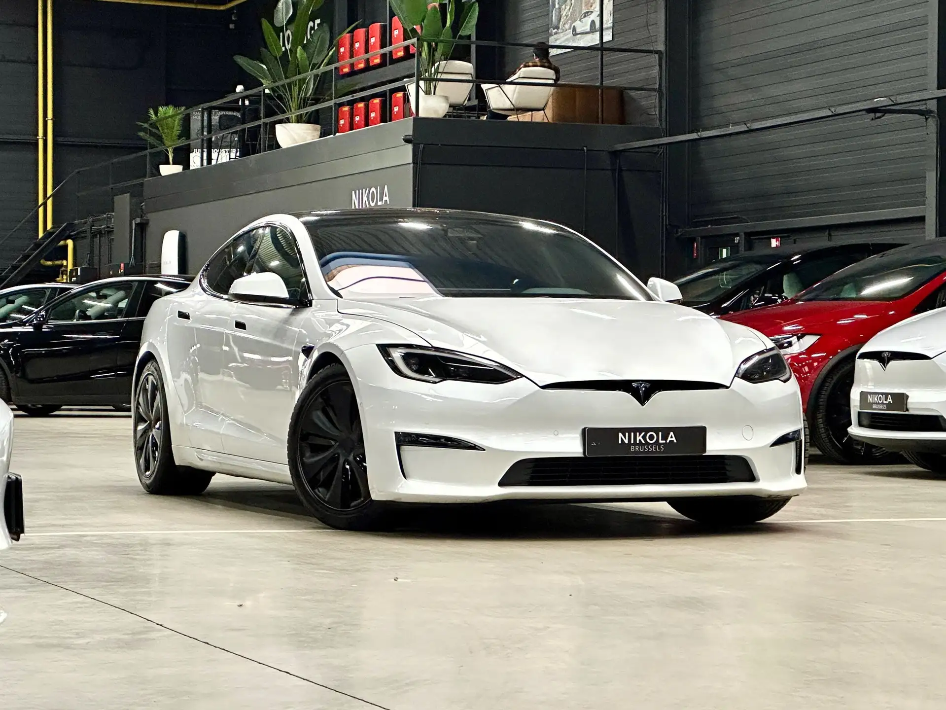 Tesla Model S E 750 kW 2022 흰색 사진 1