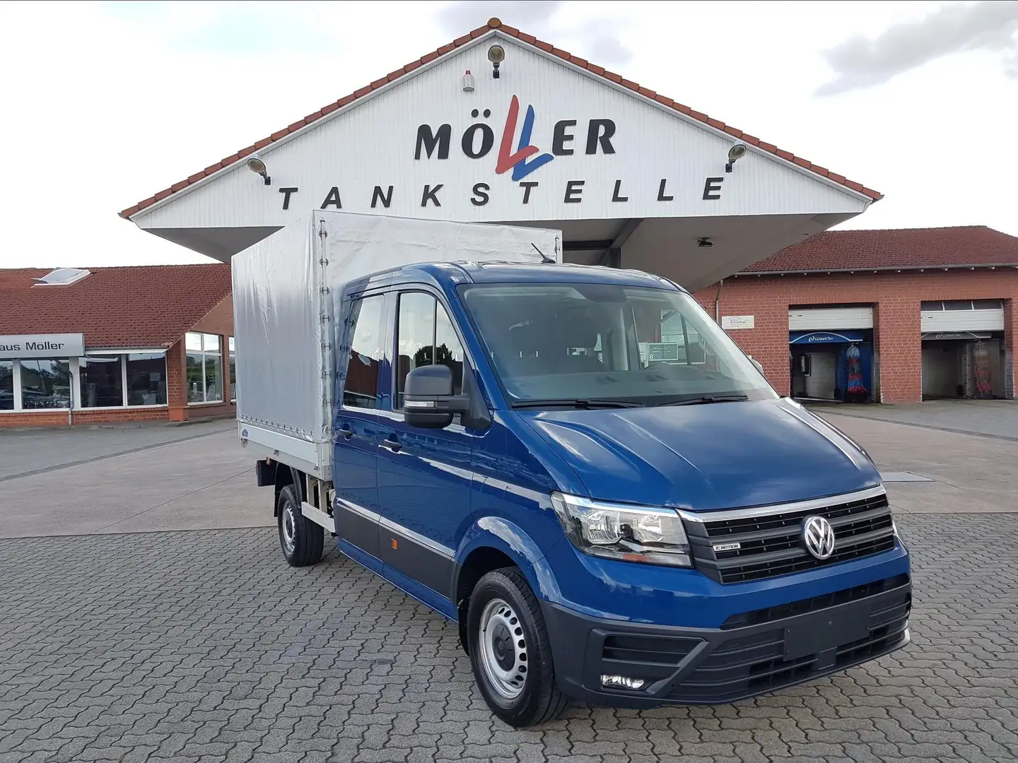 Volkswagen Crafter Pritsche Plane DoKa 35 2.0 TDI MR 4x4 /... Blau - 1
