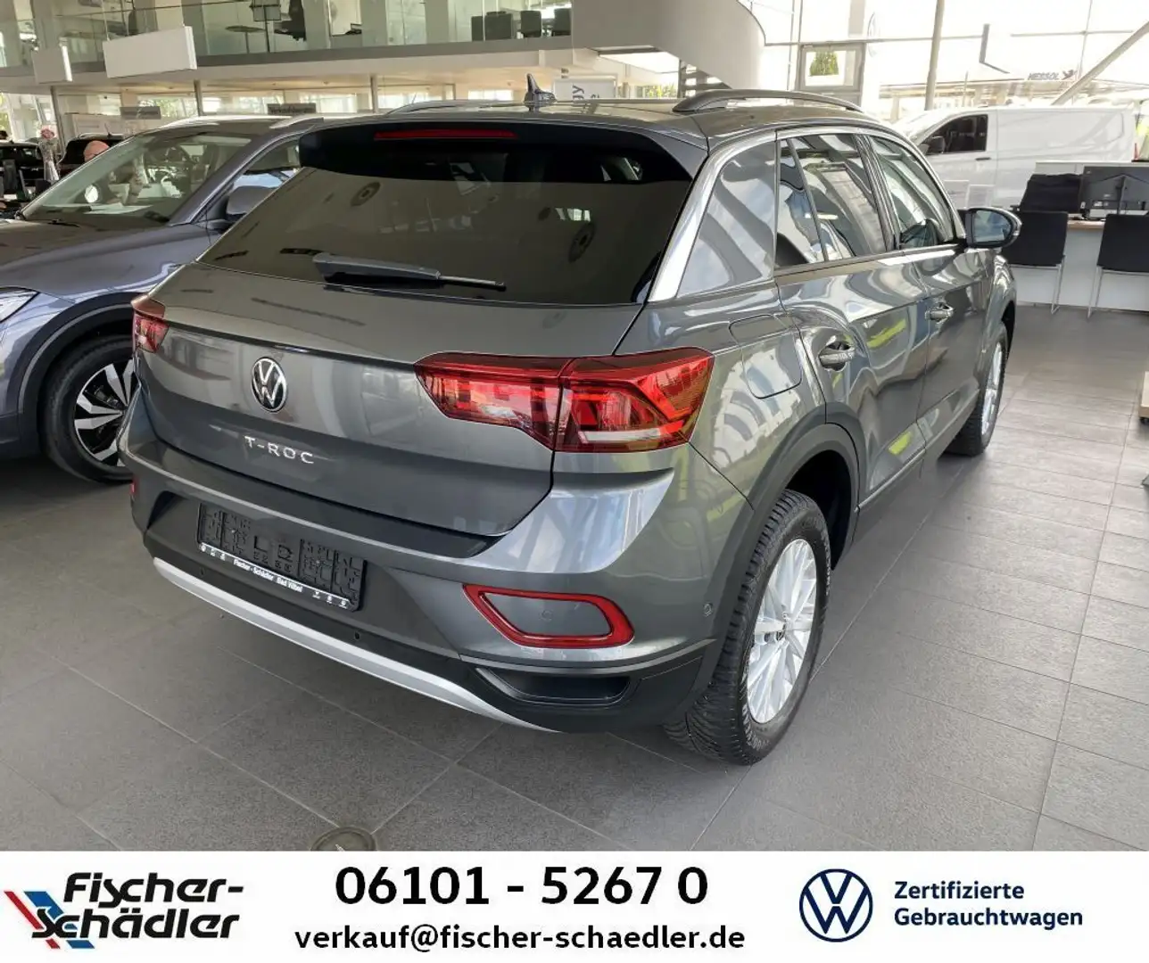 Volkswagen T-Roc T-ROC Life 1.0TSI*LED*Navi*Climatr.*SitzHz*4Seas Grau - 2