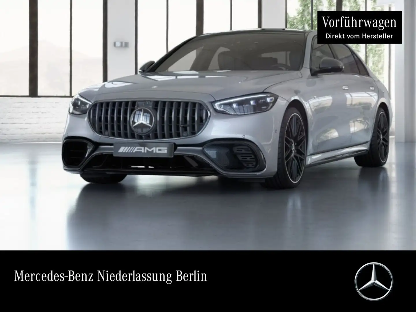 Mercedes-Benz S 63 AMG S 63 E PANO+DIGITAL-L+BURMESTER4D+FAHRASS+TV+3D Argintiu - 1