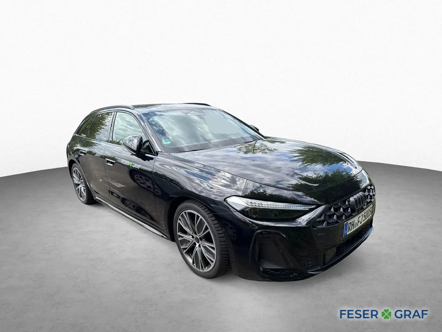 Audi A5 Avant TDI quattro S line-LED-NAVI-TECHPRO-360 Schwarz - 2