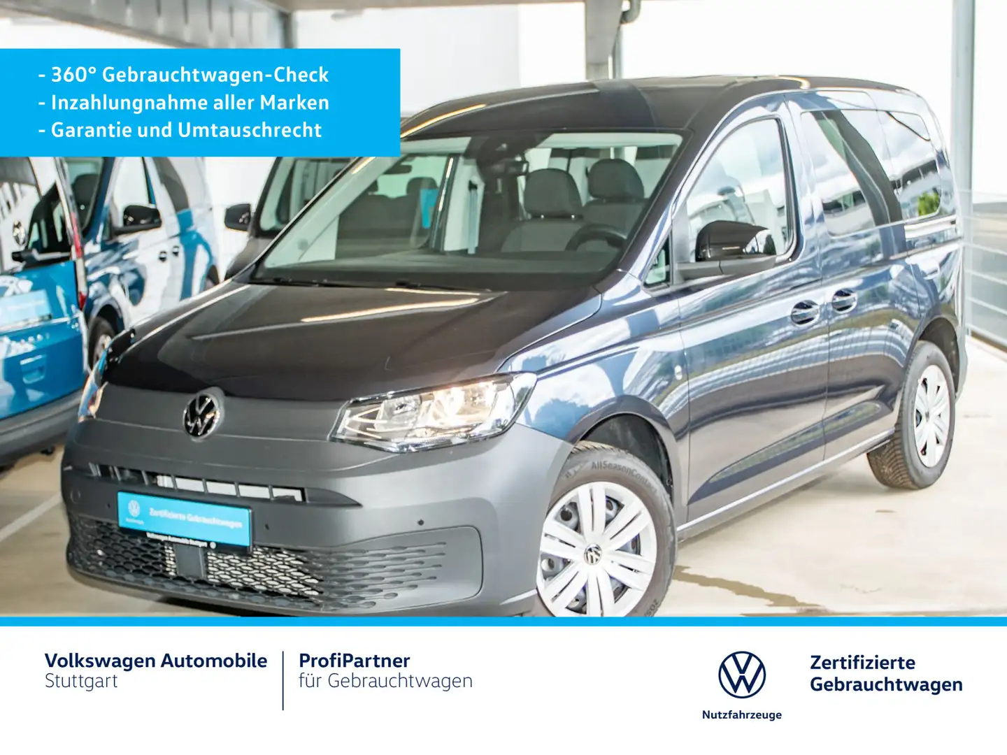 Volkswagen Caddy DSG1.5l TSI Euro 6e Navi AHK Klima Kamera Blau - 2