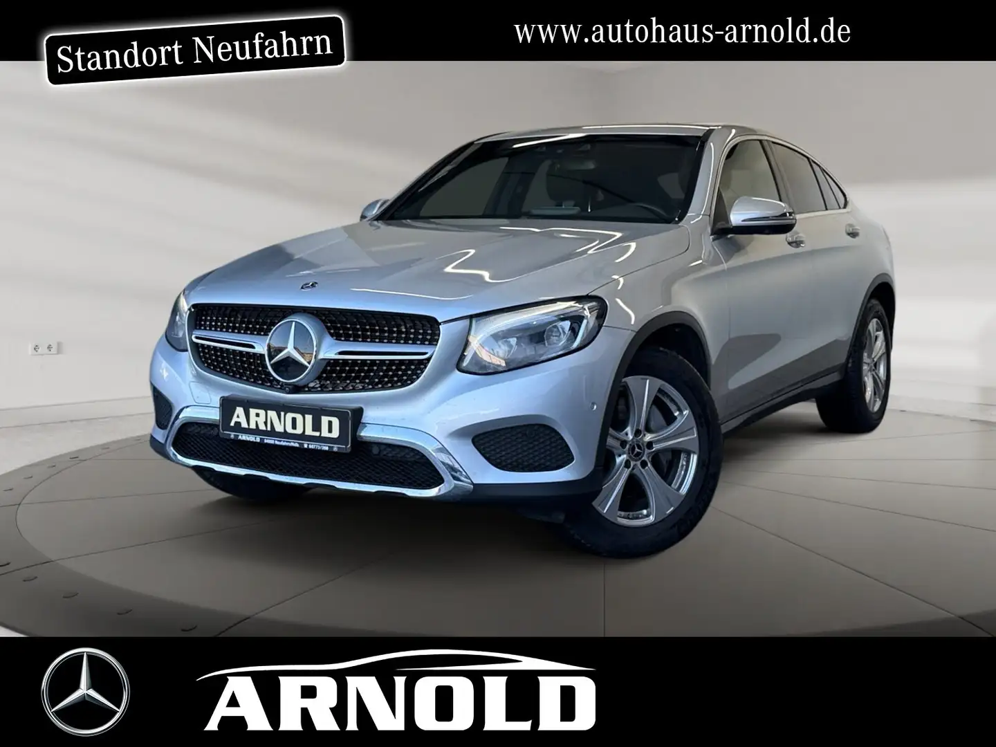 Mercedes-Benz GLC 350 GLC 350 d 4M Coupé DISTRONIC AHK Schiebedach LED Silber - 1