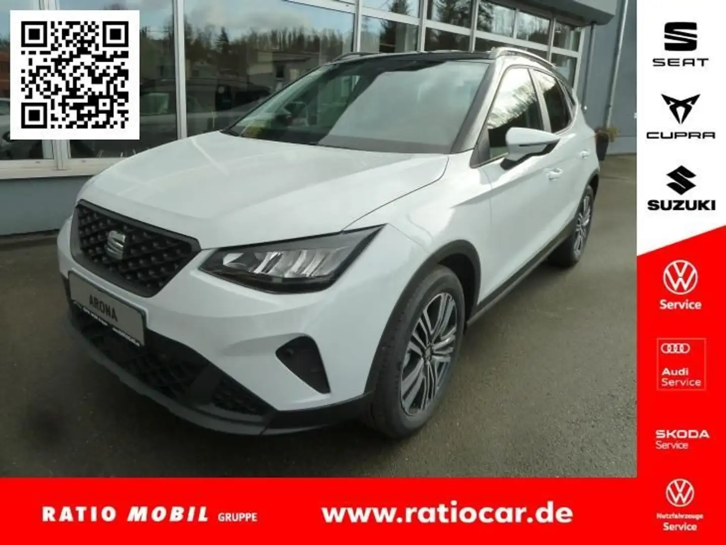 SEAT Arona ARONA STYLE EDITION 1.0 TSI AHZV-VORBER. SHZ EPH Weiß - 1